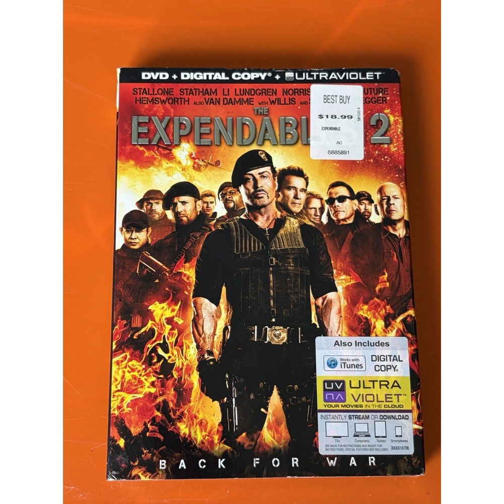 THE EXPENDABLES 2 - Sylvester Stallone, Statham, Bruce Willis DVD New Sealed